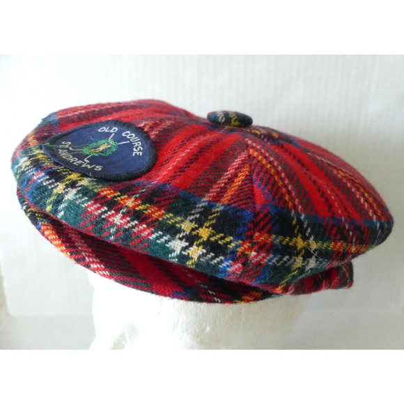 Tom Morris St. Andrews Scotland Old Course Cappie Golf Cap Wool Hat 8 Links - Picture 1 of 8